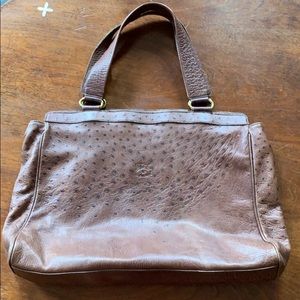 Il Bisonte Ostrich leather bag.